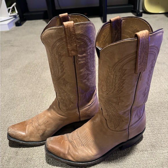 Lucchese Crayton Tan Men’s Cowboy Boots 10.5/D/7+4 - Picture 3 of 9